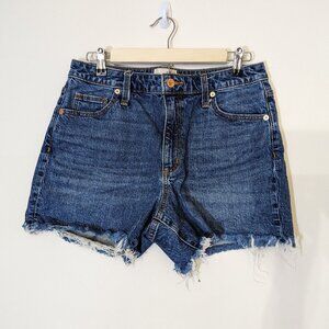 Vintage Midi Blue Demin Shorts - Size 8/29R